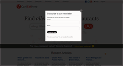 Desktop Screenshot of canieathere.com